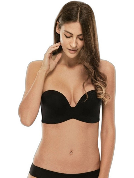 Lovable Σουτιέν Strapless Push Up με Μπανέλα Μαύρο L032D-75B