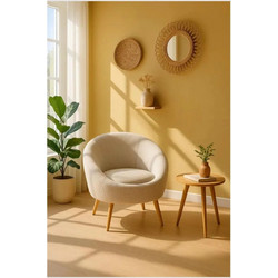 Stewe Home Πολυθρόνα Μπεζ 991198