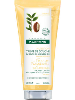 Klorane Fleur de Frangiparnier Nourishing Κρεμώδες Αφρόλουτρο για Ξηρό Δέρμα 200ml