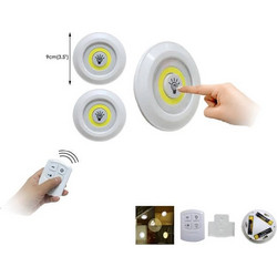 Φωτιστικά COB LED με τηλεχειριστήριο - Σετ 3 τεμαχίων