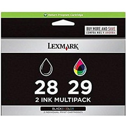 Lexmark 28 Black & 29 Color Πακέτο 2 Μελανιών Εκτυπωτή Inkjet 18C1520E