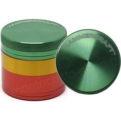 Τρίφτης καπνού HAMMERCRAFT 4 PARTS ALUMINUM 1 1/2 GRINDER RASTA 38mm 13700