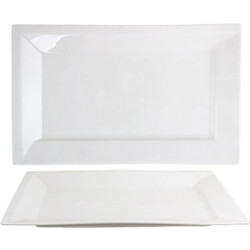 Σετ 6 δίσκοι σερβιρίσματος πορσελάνης 36x22cm c52662