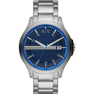 Armani Exchange Hampton Ανδρικό Ρολόι με Ασημί Μεταλλικό Μπρασελέ AX2408 Armani Exchange Hampton Ανδρικό Ρολόι με Ασημί Μεταλλικό Μπρασελέ AX2408