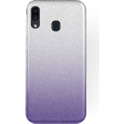 Forcell Shining Back Cover Clear Violet (Galaxy A20 / A30)