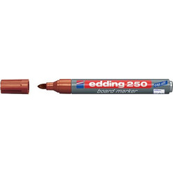 Edding 250 Μαρκαδόρος Λευκού Πίνακα Καφέ