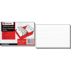 Καρτέλες Ριγέ Rexel 102x152mm 100τμχ 8465