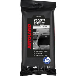 Autoland Cockpit Wipes Natural XL 25τμχ