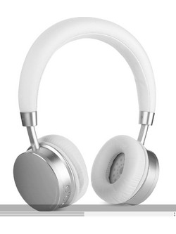 Remax RB-520HB Ενσύρματα & Ασύρματα Bluetooth Ακουστικά Over Ear Ασημί