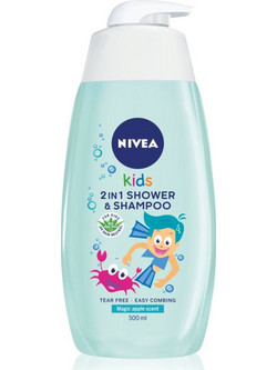 Nivea Kids Magic Apple 2 in 1 Παιδικό Σαμπουάν & Αφρόλουτρο 500ml