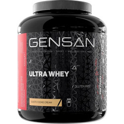 Gensan Ultra Whey Cookie Cream Πρωτεΐνη Ορού Γάλακτος Γράμμωσης Χωρίς Γλουτένη 1kg