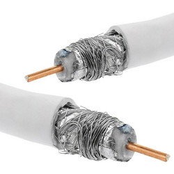 Καλώδιο Κεραίας Ομοαξωνικό Χαλκός Antena TV Coaxial Cable 75Ohm White 100m Biokal 0578
