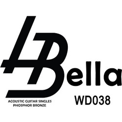 La Bella WD038 Χορδή Ακουστικής Κιθάρας Phosphor Bronze 38"