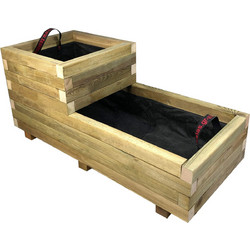 Ζαρντινιέρα δύο επιπέδων Νο2 90x40x40-Tesias Group