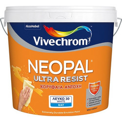 Vivechrom Neopal Ultra Resist Πλαστικό Χρώμα Εσωτερικού Χώρου Λευκό 3lt