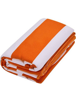 Cressi Stripe Πετσέτα Θαλάσσης Microfiber Πορτοκαλί 90x180cm