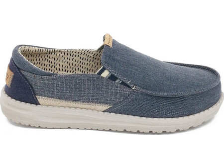 Μοκασίνια ανδρικά HEY DUDE THAD CHAMBRAY OMBRE BLUE 111912125