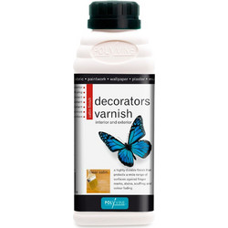 Polyvine Decorators Varnish Βερνίκι Επιφάνειας Ξύλου Νερού Satin Διάφανο 1lt