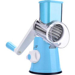 Πολυκόφτης λαχανικών Top Slicer Λαχανικών και τυριών με 3 αξεσουάρ για 3 είδη κοπής 24x10.8x10.8 cm Γαλάζιο - Aria Trade