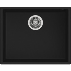 Teka Square 50.40 TG Υποκαθήμενος Νεροχύτης Γρανίτη Black 54x44cm
