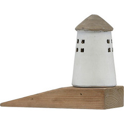 Door Stop Ξύλινος Φάρος 17x13.5 cm Zaros Hg197