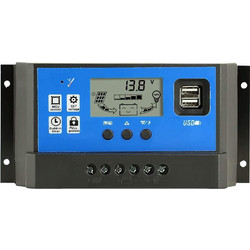 PWM 60A Dual USB Solar Panel Battery Regulator Charge Controller 12V 24V