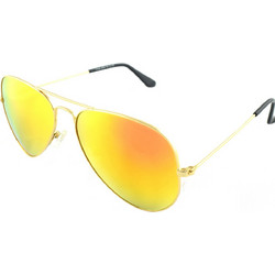 Max 773/S GRM Ανδρικά Γυαλιά Ηλίου Aviator Κοκάλινα Χρυσά με Κίτρινο Φακό