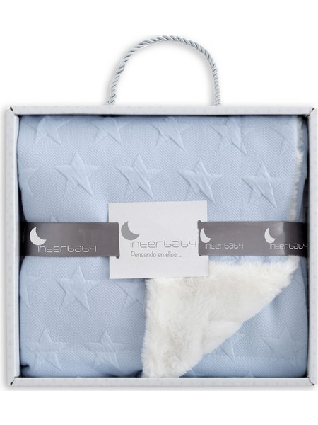 Interbaby Universo Κουβέρτα Αγκαλιάς Fleece 80x110 Γαλάζια