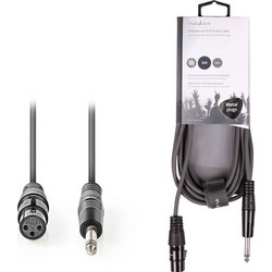 NEDIS COTH15120GY30 Unbalanced XLR Audio Cable XLR 3-pin Female - 6.35 mm Male 3