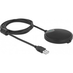 DELOCK μικρόφωνο 20672 πυκνωτικό omnidirectional με mute USB
