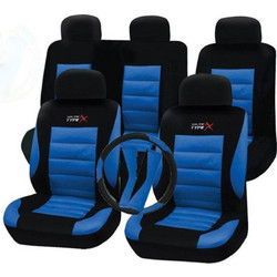 Autoline Polymesh Type-X Set Black / Blue 9τμχ