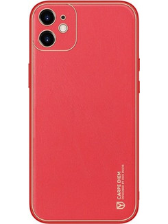 Dux Ducis Yolo Series Δερμάτινη θήκη για iPhone 12 Mini (Κόκκινο)