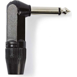 NEDIS COTP23902BK Καρφί Jack 6.3mm MONO γωνιακό