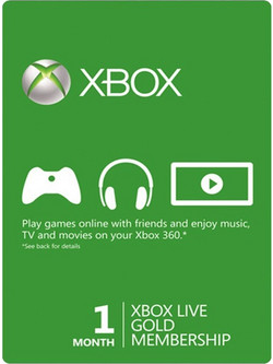 Microsoft Xbox Live 1 Month Gold