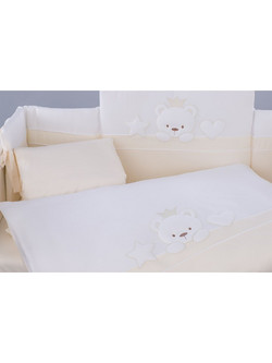 Tuttolina Royal Bear Σετ Κούνιας Beige 7τμχ