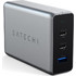 Satechi Φορτιστής Χωρίς Καλώδιο με Θύρα USB-A & 2 Θύρες USB-C 100W Power Delivery Grey