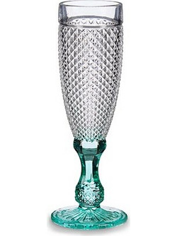 AriaTrade Ποτήρι Σαμπάνιας Γυάλινο Κολωνάτο 180ml 66380