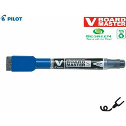 Μαρκαδόρος ασπροπίνακα Pilot V-BOARD S master extra fine με σπόγγο μπλε
