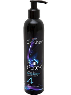 Bioshev Keratin Botox Leave in Conditioner Κρέμα για Όγκο Επανόρθωση & Φριζάρισμα για Ταλαιπωρημένα Μαλλιά 300ml