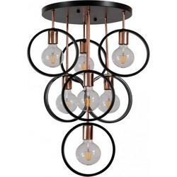 ARlight TZ 6222/7 C Κρεμαστό Φωτιστικό Οροφής Πολύφωτο Μπρονζέ 0103382