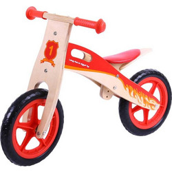 Bigjigs Toys My First Balance Bike Παιδικό Ποδήλατο Ισορροπίας Ξύλινο Κόκκινο