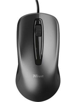 Trust Carve Ενσύρματο Ποντίκι Black