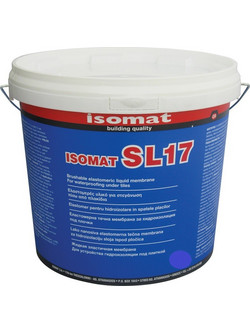 Isomat SL-17 Ελαστομερές Επαλειφόμενο Στεγανωτικό Ταράτσας & Πλακιδίων Γκρι 15kg