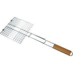 Unigreen Διπλή Σχάρα Ψησίματος Χρωμίου 24x24cm 22322