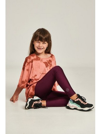 PCP Kiddo Jacqueline Shiny Leggings In Raspberry - Παιδικό Μπορντό Γυαλιστερό Κολάν