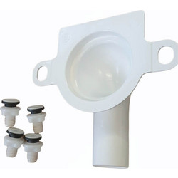 Σετ Στήριξης Καζανακίου Λεκάνης Debba (A34299L000 Square Rimless) Ζεύγος Βιδών Και Γωνία Απορροής ROCA AV0037000R