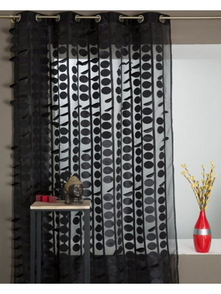 Mc Decor Κουρτίνα με Τρουκς 140x240 Λέιζερ Μαύρο