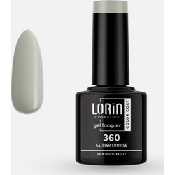 Lorin Gel Lacquer 361 Sunris Glitter Ημιμόνιμο Βερνίκι Νυχιών 8ml