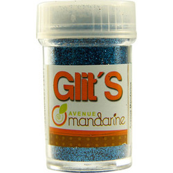 Σκόνη glitter Mandarine αλατιέρα 42733O μπλε azur 14gr