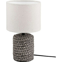 Φωτιστικό Επιτραπέζιο Mala R50941044 1xE14 40W Φ15cm 26cm Brown RL Lighting Κεραμικό,Ύφασμα